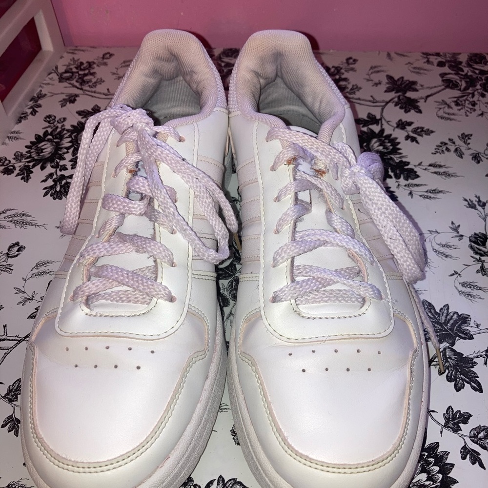 White lavender shoes